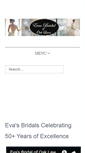 Mobile Screenshot of evasbridalofoaklawn.com