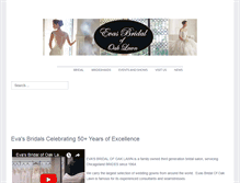Tablet Screenshot of evasbridalofoaklawn.com